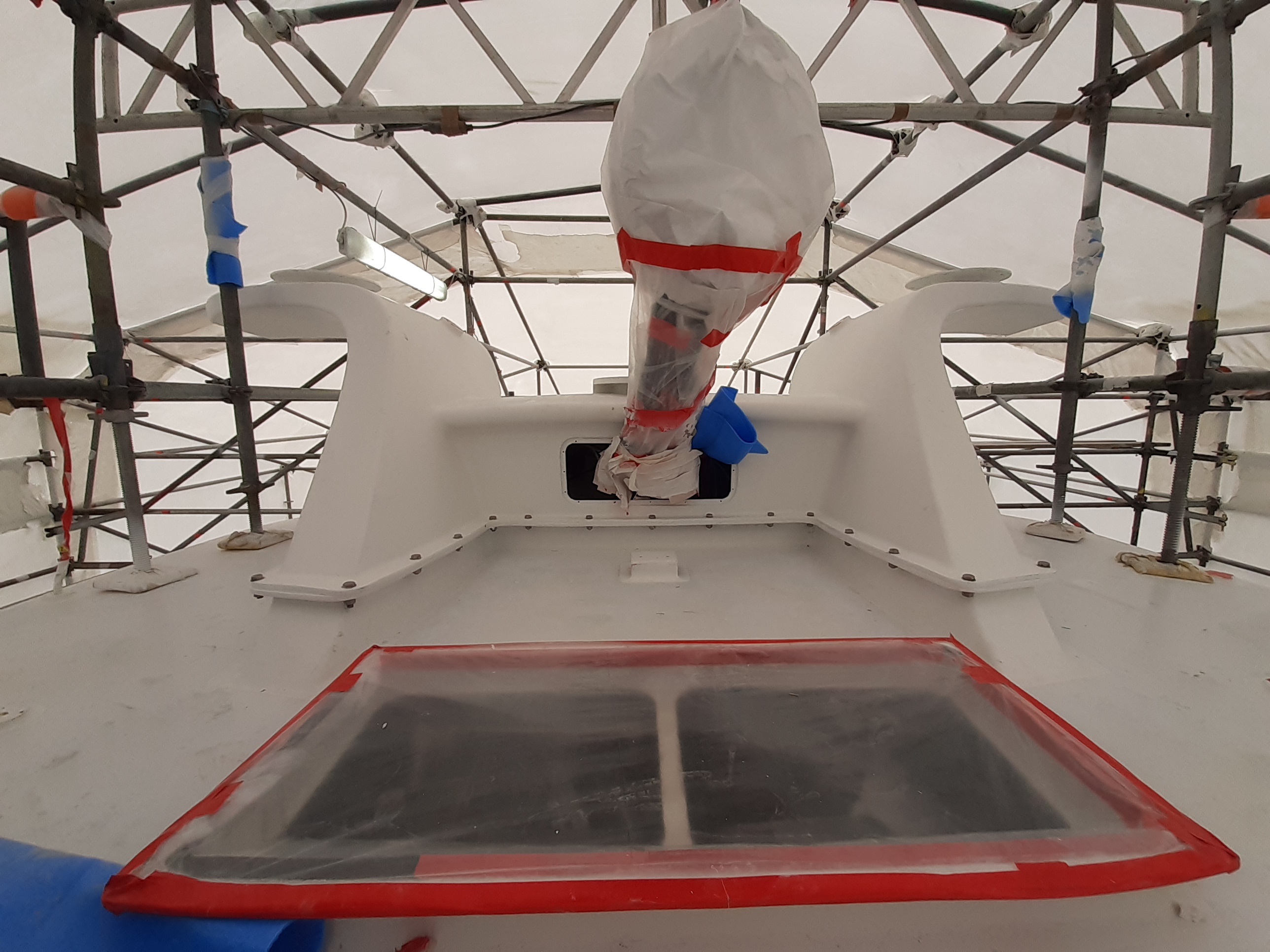 Yacht exterior work